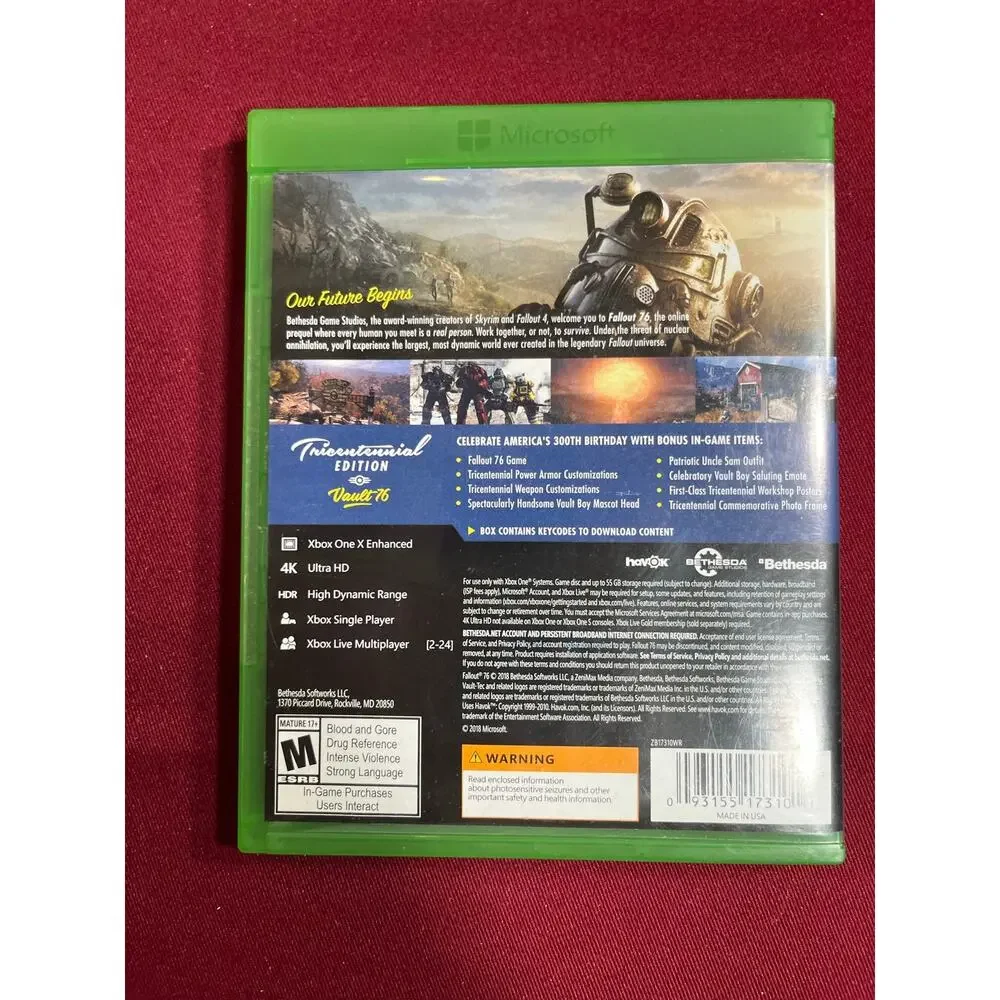 Xbox One Fallout 76 Tricentennial Edition